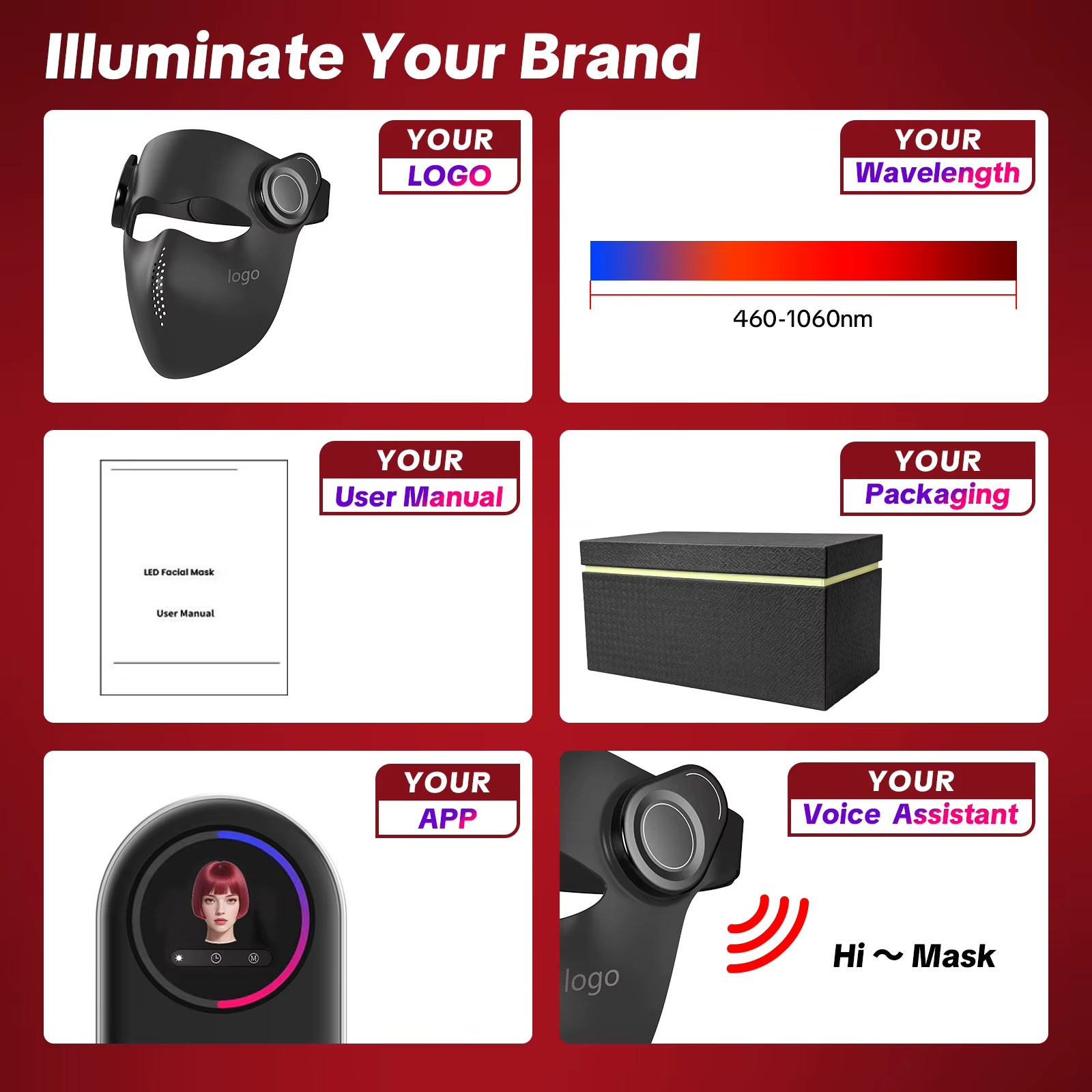 P40 LED Mask 4 in 1 6